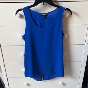 💙 NWOT EXPRESS WOMENS SIZE SMALL ROYAL NLUE SPLIT BACK TANK